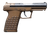 Kel-Tec PR57BBRZ PR-5.7  Compact Frame 5.7x28mm 20+1 4" Stainless Steel Rotary Barrel, Black Optic Ready/Serrated Slide, Burnt Bronze Frame & Textured Grip