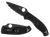 Spyderco C122PSBBK Tenacious Lightweight 3.39" Folding Part Serrated Black Oxide 8Cr13MoV SS Blade/Black Bi-Directional Texturing FRN Handle Includes Pocket Clip