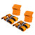 Muddy UTV Wheel Chock Tie-Down Kit Orange 4/ct