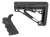 Hogue 15056 OverMolded Combo Kit Collapsible Black OverMolded Rubber Black Synthetic & Black Rubber Grip for AR15, M16 with Mil-Spec Tube (Tube Not Included)