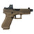 Glock V-Series Model 19x w/HUSH Slide Lock Handgun 9mm Luger 17rd Magazines (3) 4.6" Threaded Barrel Holosun 407C FDE USA