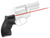 Crimson Trace 0119801 Lasergrips  Fits Taurus Small Frame, Red Laser 633nM Wavelength 5mW Output, Black Polymer