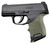 Hogue HandAll Beavertail Grip Sleeve Sig Sauer P365 OD Green