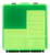 MTM Case-Gard P100916T Case-Gard P-100 Multi-Caliber Handgun Clear Green Polypropylene 100rd
