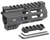 Midwest Industries MICRM45 Combat  Black Hardcoat Anodized 6061-T6 Aluminum 4.50" Picatinny/M-LOK
