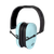 Radians VXP820BX Vertex Passive Earmuff 23 dB Over the Head Aqua Blue/Black
