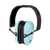 Radians VXP820BX Vertex Passive Earmuff 23 dB Over the Head Aqua Blue/Black
