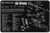 TekMat TEKR17HKVP9SK HK VP9SK Cleaning Mat Black/White Rubber 11"x17" HK VP9SK Parts Diagram