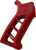 TIMBER CREEK OUTDOOR INC EARPGR Enforcer AR Pistol Grip Red Anodized with Clear Cerakote Aluminum