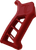 TIMBER CREEK OUTDOOR INC EARPGR Enforcer AR Pistol Grip Red Anodized with Clear Cerakote Aluminum