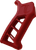 TIMBER CREEK OUTDOOR INC EARPGR Enforcer AR Pistol Grip Red Anodized with Clear Cerakote Aluminum