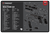 TekMat TEKR17WALQ5SF Walther Q5 SF Cleaning Mat Black/Gray Rubber 11"x17" Walther Q5 Parts Diagram
