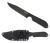 Spyderco FB04PBB Street Bowie  5.05" Fixed Clip Point Plain Black DLC VG-10 SS Blade/Black Textured FRN Handle Includes Sheath w/G-Clip