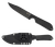 Spyderco FB04PBB Street Bowie  5.05" Fixed Clip Point Plain Black DLC VG-10 SS Blade/Black Textured FRN Handle Includes Sheath w/G-Clip