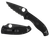 Spyderco C122PSBBK Tenacious Lightweight 3.39" Folding Part Serrated Black Oxide 8Cr13MoV SS Blade/Black Bi-Directional Texturing FRN Handle Includes Pocket Clip