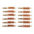 BRONZE PISTOL BRUSH, 10MM/40/41 CALIBER, 8-32M, 12 PACK