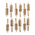 BRONZE PISTOL BRUSH, 44/45 CALIBER, 8-32M, 12 PACK