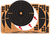 EZ-Aim 1531710 Splash Reactive  Self-Adhesive Paper Black/Orange  12"x12" Bullseye 10 Pack