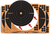 EZ-Aim 1531710 Splash Reactive  Self-Adhesive Paper Black/Orange  12"x12" Bullseye 10 Pack