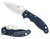Spyderco C101PDBL2 Manix 2 Lightweight 3.37" Folding Plain Satin CTS BD1 SS Blade/Dark Blue Bi-Directional Texturing FRCP Handle Includes Pocket Clip