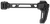 Strike Industries FSADUALSTOCK   Black 6061-T6 Aluminum 9.44" OAL 1913 Picatinny Rail Mount