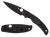 Spyderco C244PBBK Native Chief Lightweight 4.02" Folding Plain Black DLC CTS BD1N SS Blade/Black Textured FRN Handle Includes Pocket Clip