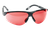 Walker's GWPXSGLVER Sport Glasses Elite Adult Vermilion Lens Polycarbonate Black Frame