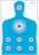 Action Target PRCQ1100 Qualification High Visibility Fluorescent Silhouette Paper 23" x 35" Blue/Red 100 Per Box