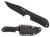 Spyderco FB15PBBK Street Beat  3.51" Fixed Bowie Plain Black DLC VG-10 SS Blade/Black Textured FRN Handle