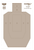 Birchwood Casey 37018 EZE-Scorer  IPSC Paper Hanging Universal 12" x 18" Tan 100 Per Pkg