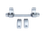 DNZ 20550S Game Reaper-Tikka Scope Mount/Ring Combo Silver 1"