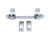 DNZ 20550S Game Reaper-Tikka Scope Mount/Ring Combo Silver 1"