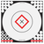 Birchwood Casey 34195 Shoot-N-C Reactive Target Self-Adhesive Paper Black/Red/White 17.25" Bullseye 5 Pack