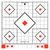 Birchwood Casey 33922 Stick-A-Bull Sight-In Self-Adhesive Paper White/Red 12" 5-Diamond 5 Pack