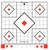 Birchwood Casey 33922 Stick-A-Bull Sight-In Self-Adhesive Paper White/Red 12" 5-Diamond 5 Pack