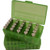 FLIP TOP PISTOL AMMO BOX 9MM-380 ACP 50 ROUND TRNSLSNT GREEN
