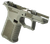 Sct Manufacturing 0225020100IB Sub Compact  Compatible w/ Glock 43X/48 OD Green Polymer Frame Aggressive Texture Grip Includes Locking Block