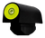 XS Sights RV0003N3Y Big Dot Revolver Front Sight- Smith & Wesson  Black | Green Tritium Yellow Outline Front Sight