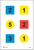 Action Target DT4C100 Training Discretionary Command Circle/Square Paper 23" x 35" Multi-Color 100 Per Box