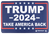 TekMat TEKR17TRUMP2024 Trump 2024 Take Back America Red/White/Blue Rubber 11" x 17"