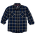 Hornady Gear 32206 Flannel Shirt  3XL Navy/Black/Gray,  Cotton/Polyester, Relaxed Fit Button Up