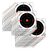 EZ-Aim 15246 Bullseye  Hanging 8" x 8" Black/Orange/ White 26 Per Pack