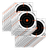 EZ-Aim 15246 Bullseye  Hanging 8" x 8" Black/Orange/ White 26 Per Pack