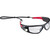 SPG500 SAFETY GLASSES W/BUILT-IN RECHARGEABLE LIGHT BLK/RED