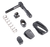 Strike Industries ARMMR Modular Magazine Release made of Steel with Polymer Button & Black Finish for AR-Platform