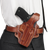 Galco FL114 Fletch  OWB Tan Leather Belt Slide Fits S&W K Frame Fits Ruger Security-Six Right Hand