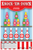 Action Target GSCARBTTL100 Entertainment Knock-'Em-Down Bottles/Pins Paper Hanging 23" x 35" Multi-Color 100 Per Box