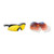 MULTIPLE LENS SHIFT INTERCHANGEABLE LENS GLASSES BLACK