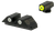 Night Fision GLK003007YGW Tritium Night Sights For Glock  Green Tritium Yellow Outline Front Sight- Green Tritium White Outline Rear Sight Glock 42/43/43X