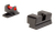 Trijicon 601050 Fiber Sights  Red/Fiber Optic Front Sight-Black/Blank Rear Sight Sig Sauer P225/P226/P228 #8 Front/#8 Rear